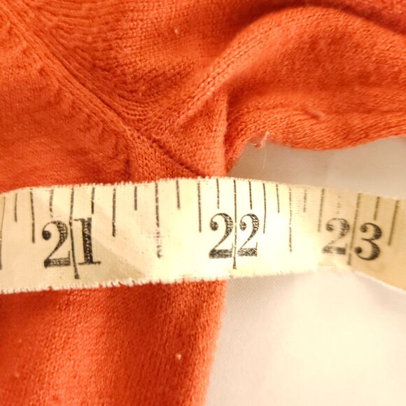 VTG Talbots Womens 1X Orange Turtleneck Long Sleeve Pullover Sweater - Picture 5 of 7